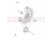 SUZUKI DR125S J (1988) 40 - FRONT WHEEL
