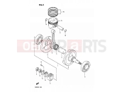 SUZUKI DR200 H (1987) 5 - CRANKSHAFT