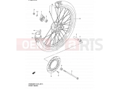 SUZUKI DR200SE K4 (2004) (E06,E24) 41A - FRONT WHEEL (MODEL K2/K3/K4/K5 E06,E24)