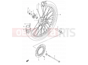 SUZUKI DR200SE K4 (2004) (E06,E24) 41B - FRONT WHEEL (MODEL K2 P09)
