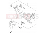 SUZUKI DR200SE K4 (2004) (E06,E24) 42 - FRONT CALIPER (MODEL K1/MODEL K2 P09)