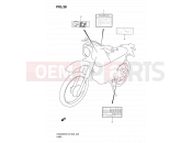 SUZUKI DR200SE K6 (2006) (E03,E28,E33) 38 - LABEL