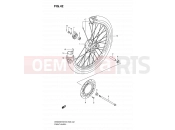 SUZUKI DR200SE K6 (2006) (E03,E28,E33) 42 - FRONT WHEEL