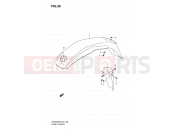 SUZUKI DR200SE L0 (2010) (E06,E24) 38 - FRONT FENDER