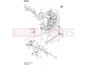 61 - REAR WHEEL - Suzuki DR200SE L2 (2012) (E24)