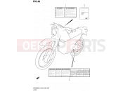 SUZUKI DR200SE L3 (2013) (E03,E28,E33) 49 - LABEL (DR200SEL3 E28)