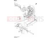 SUZUKI DR200SE L3 (2013) (E24) 61 - REAR WHEEL