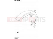 460A - FRONT FENDER - Suzuki DR200SE L5 (2015) (E24)