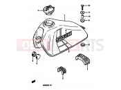 SUZUKI DR250S E (1984) 37 - FUEL TANK (MODEL E)