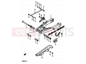 SUZUKI DR250S E (1984) 61 - REAR SWINGING ARM (E02,E04,E06,E15,E18,E21,E22,E25,E39)
