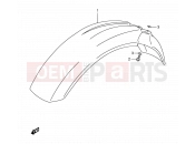 SUZUKI DR250SE S (1995) 38 - FRONT FENDER