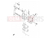 SUZUKI DR250SE S (1995) 43 - FRONT CALIPER