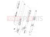SUZUKI DR350 P (1993) (E03,E28,E33) 31 - FRONT DAMPER (MODEL L/M/N/P)