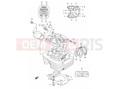 SUZUKI DR350 S (1995) (E01) 1 - CYLINDER HEAD