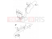 SUZUKI DR350 S (1995) (E01) 11 - MUFFLER
