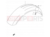 SUZUKI DR350 S (1995) (E01) 32 - FRONT FENDER