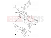 SUZUKI DR350 S (1995) (E01) 47B - REAR CALIPER (MODEL R/S/T)