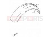 SUZUKI DR350 V (1997) (E01) 36 - FRONT FENDER