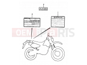 SUZUKI DR350 V (1997) (E01) 41 - LABEL