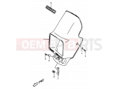 SUZUKI DR350 V (1997) (E01) 35A - HEADLAMP COVER (E24)