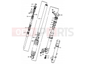 SUZUKI DR350 V (1997) (E01) 43 - FRONT DAMPER