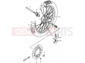 SUZUKI DR350 V (1997) (E01) 45 - FRONT WHEEL