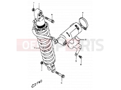 SUZUKI DR350 V (1997) (E01) 49 - REAR SHOCK ABSORBER