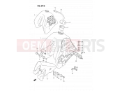 SUZUKI DR350S L (1990) (E02) 29D - FUEL TANK (MODEL N/P E24)