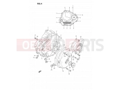 SUZUKI DR350S M (1991) (E02) 4 - CRANKCASE COVER