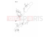 SUZUKI DR350S M (1991) (E02) 11 - MUFFLER