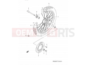 SUZUKI DR350S M (1991) (E03,E28,E33) 43 - FRONT WHEEL