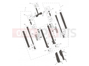 Front Forks & Lower Yoke - Triumph TF250-C 2025