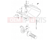SUZUKI DR350SE X (1999) 40A - RIGHT HANDLE LEVER (MODEL V/W/X)