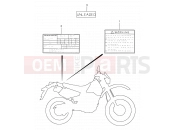 SUZUKI DR350SE X (1999) 43A - LABEL (MODEL T/V/W/X)