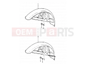 SUZUKI DR400S T (1996) 59 - FRONT FENDER (E15, E17, E26)