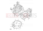 SUZUKI DR400S X (1999) 4 - CRANKCASE COVER