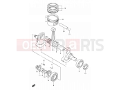 5 - CRANKSHAFT - Suzuki DR650SE K4 (2004) (E24)