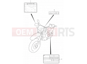 42B - LABEL (MODEL K4/K5 E24) - Suzuki DR650SE K4 (2004) (E24)