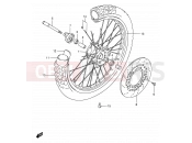 46 - FRONT WHEEL - Suzuki DR650SE K4 (2004) (E24)