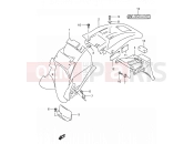 SUZUKI DR650SE K5 (2005) (E03,E28,E33) 41 - REAR FENDER