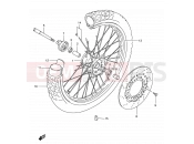 SUZUKI DR650SE K5 (2005) (E03,E28,E33) 46 - FRONT WHEEL