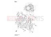 4 - CRANKCASE - Suzuki DR650SE K9 (2009) (E24)