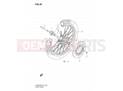 46 - FRONT WHEEL - Suzuki DR650SE K9 (2009) (E24)