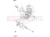 SUZUKI DR650SE L2 (2012) (E24) 51 - REAR WHEEL