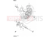 SUZUKI DR650SE L4 (2014) (E24) 51 - REAR WHEEL