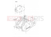 SUZUKI DS80 F (1985) (E03) 3 - CRANKCASE COVER