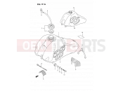 SUZUKI DS80 H (1987) (E24) 19A - FUEL TANK (MODEL L/M)