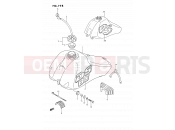 SUZUKI DS80 K (1989) (E03) 19B - FUEL TANK (MODEL L/M)
