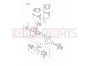 SUZUKI DS80 K (1989) (E24) 4 - CRANKSHAFT
