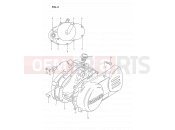 SUZUKI DS80 R (1994) (E24) 3 - CRANKCASE COVER
